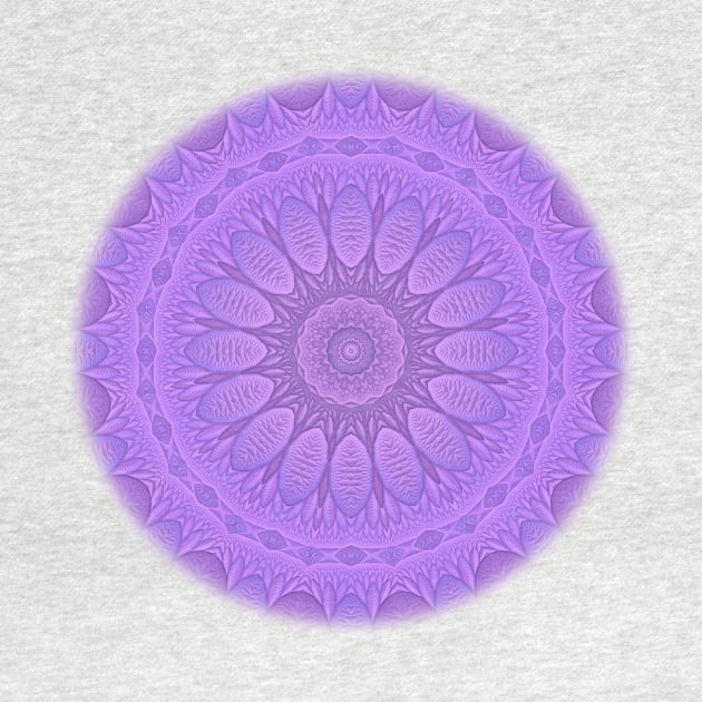 Lavender Three Dimensional Fractal Pattern by lyle58